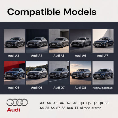 4K Dash Cam for Audi，with STARVIS 2 Sensor, WiFi, App, Loop Recording, G-Sensor,  24H Parking Mode