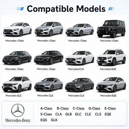 4K Dash Cam for Mercedes-Benz,with STARVIS 2 Sensor, WiFi, App, Loop Recording, G-Sensor,  24H Parking Mode