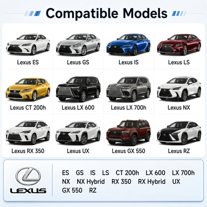 4K Dash Cam for Lexus，with STARVIS 2 Sensor, WiFi, App, Loop Recording, G-Sensor,  24H Parking Mode