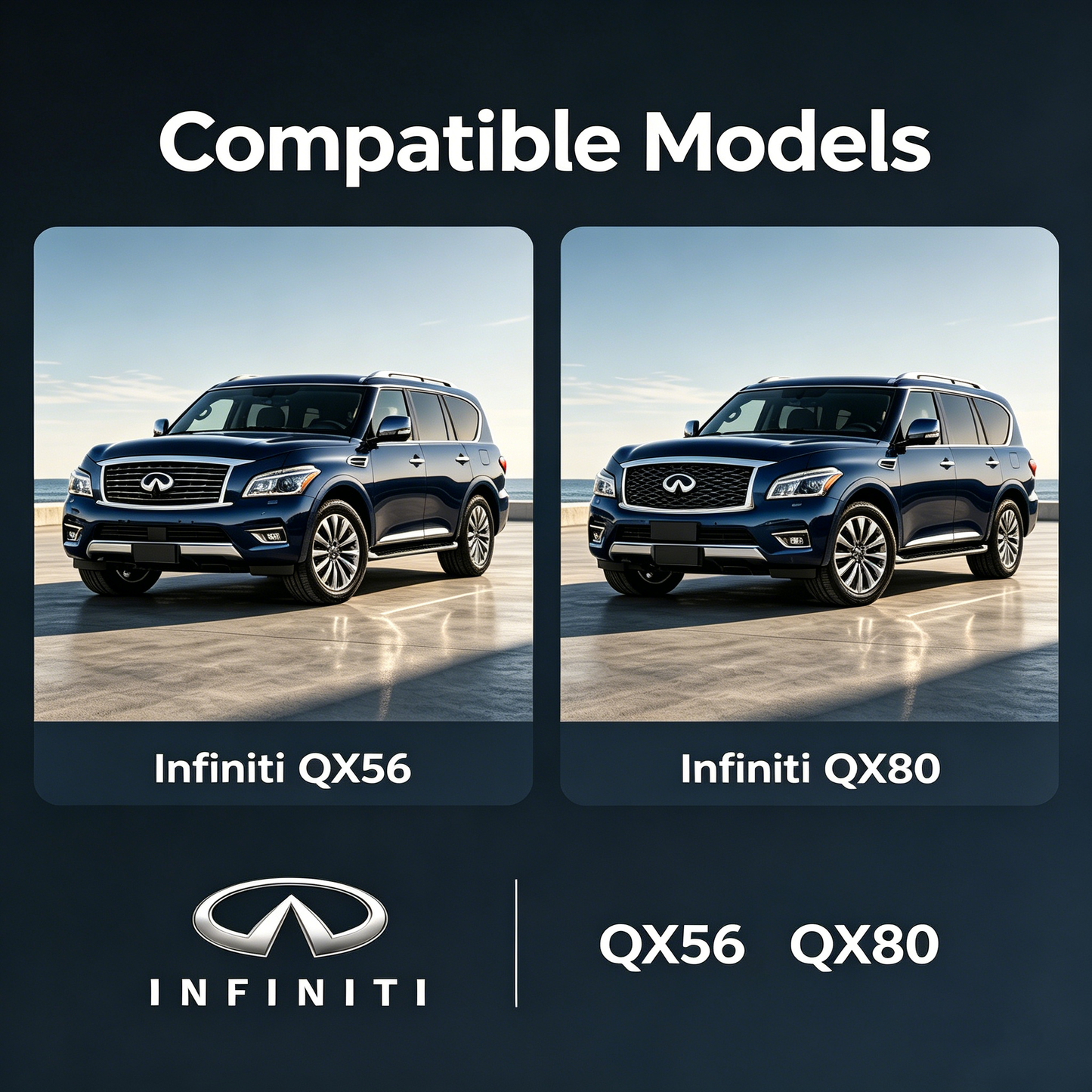 4K Dash Cam for Infiniti,with STARVIS 2 Sensor, WiFi, App, Loop Recording, G-Sensor,  24H Parking Mode