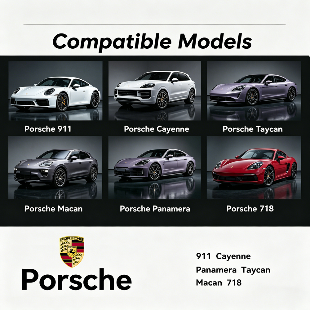 4K Dash Cam for Porsche,with STARVIS 2 Sensor, WiFi, App, Loop Recording, G-Sensor,  24H Parking Mode