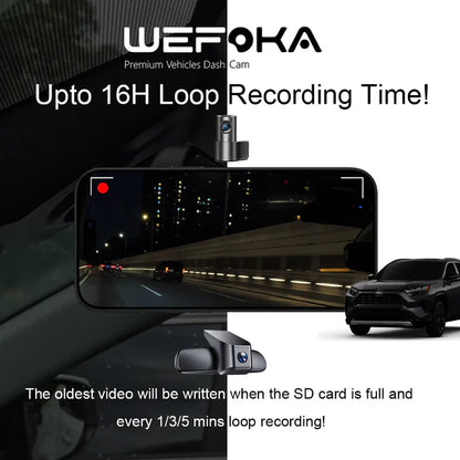 Toyota Camry 4K Dash Cam (2021-2026) | OEM Style Dual Channel