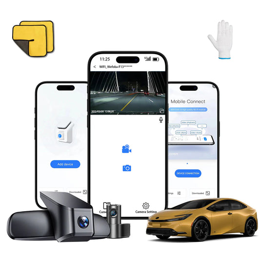 Toyota Prius 4K Dash Cam 2023-2025 OEM Style Dual Channel