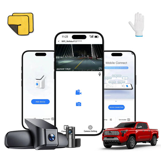Toyota Tacoma 4K Dash Cam (2024-2025) | OEM Style Dual Channel
